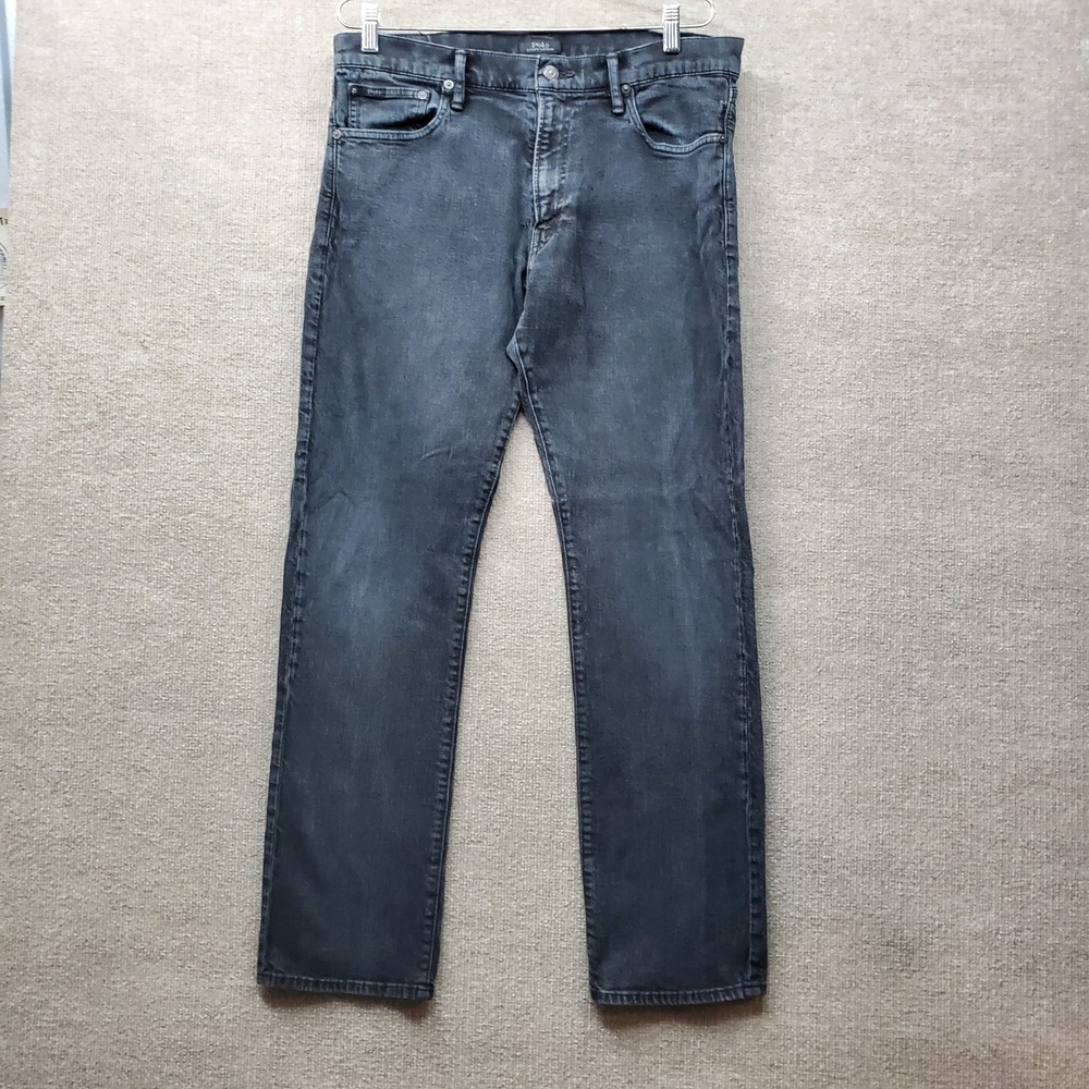 Polo Ralph Lauren Varick Slim Straight Black Faded Jeans 33x32 710726967